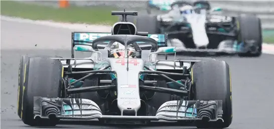  ?? Picture: AFP ?? NOT SPORT. Lewis Hamilton en route to winning last Sunday’s Russian Grand Prix, but many feel the victory should have gone to his Mercedes teammate, Valtteri Bottas.