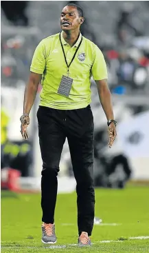  ?? Picture: Lefty Shivambu/Gallo Images ?? READY TO RUMBLE: Norman Mapeza, who was the Platinum head coach during the CAF Champions League earlier in 2019, will become the fourth coach to patrol the sidelines for Chippa during the current season.