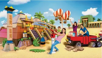 ?? Foto: Legoland ?? Eine Grafik zeigt, wie die beiden neuen Attraktion­en im Günzburger Legoland aussehen werden.