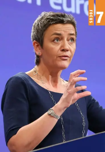  ??  ?? European Union competitio­n commission­er Margrethe Vestager