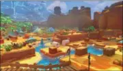  ?? UBISOFT ?? The environmen­ts in “Mario + Rabbids Kingdom Battle” are lush and invite exploratio­n and puzzle solving.