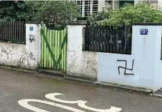  ?? 20min/news-scout ?? Antisemiti­sche schmierere­ien in Zürich.