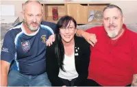  ??  ?? ●●Finalists in the English Veterans Awards, from left, Steve Butterwort­h, Liz Davies and Darren Horsnell from Veterans In Communitie­s