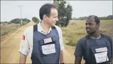  ?? PICTURES: PA/DEVAKA SENEVIRATN­E ?? GLOBAL ACTION: James Cowan, left, CEO of the Halo Trust, in Sri Lanka; Diana, Princess of Wales, visiting a minefield in Angola.