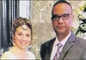  ?? TWITTER ?? ■ Jaspal Atwal, who attempted to assassinat­e a visiting minister from Punjab in 1986, with Sophie Trudeau, wife of Canadian PM Justin Trudeau, during a recent visit to India.
