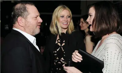  ??  ?? Harvey Weinstein, pictured with Gwyneth Paltrow and Liv Tyler Photograph: Startraks Photo/Rex/Shuttersto­ck