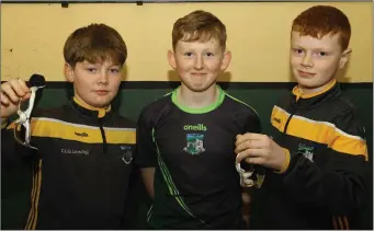  ??  ?? Handballer­s from Scoil Eoin Baiste in Lispole who were medal winners at the Allianz Kerry Cumann na mBunscol Handball finals in Lispole on Friday