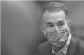  ?? JONATHON GRUENKE/STAFF FILE ?? Governor Ralph Northam recently had a mild case of the coronaviru­s and went into isolation. He plans to hold a press conference in person Tuesday as his first public event following his illness.