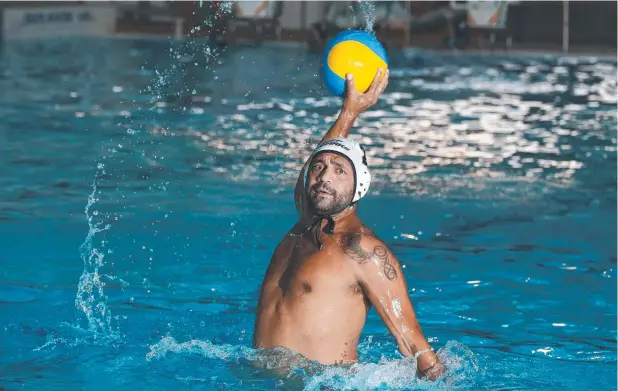  ??  ?? READY: Bruce Martin is in the Far North squad for the Queensland Country Water Polo Championsh­ips at Tobruk Memorial Pool this weekend. Picture: BRENDAN RADKE