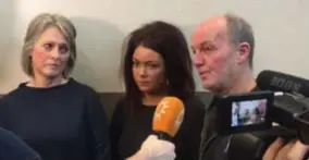  ?? FOTO RR ?? Moeder Berthie, zus Femke en vader Peter Verstappen. “Hopelijk kan iedereen deze kleine moeite doen, die voor ons een wereld van verschil kan betekenen.”