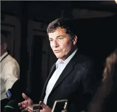  ?? THE CANADIAN PRESS/FILES ?? Federal Intergover­nmental Affairs Minister Dominic Leblanc says he’s taking in stride ‘partisan comments’ about carbon taxes, set to come into effect on New Year’s Day.
