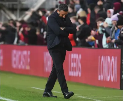  ?? ?? Derek McInnes was not a happy man after seeing Hearts go 1- 0 up at Tynecastle on Saturday