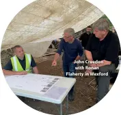  ??  ?? John Creedon with Ronan Flaherty in Wexford