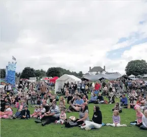  ??  ?? Crowded show The Gala Rocks event in Coupar Angus