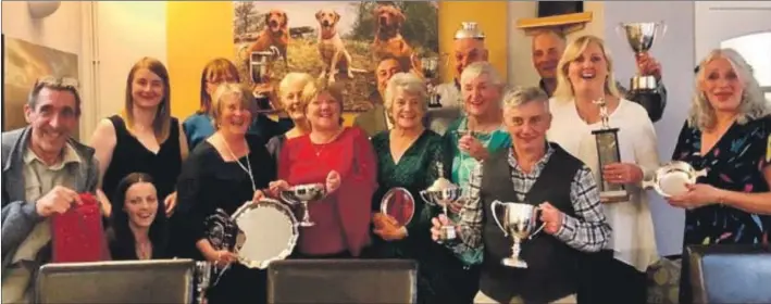  ??  ?? This year’s prize winners at Carradale Golf Club.