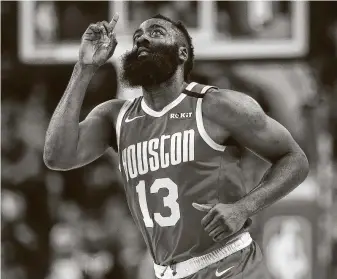  ?? Godofredo A. Vásquez / Staff photograph­er ?? Rockets guard James Harden has played alongside several superstars during his eight-year tenure in Houston, but he has yet to reach the NBA’s pinnacle with the Rockets.