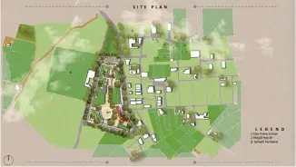  ??  ?? Diagrams and renders illustrati­ng the details of the waste management centre as proposed by Rajasvi Singh in June 2020.