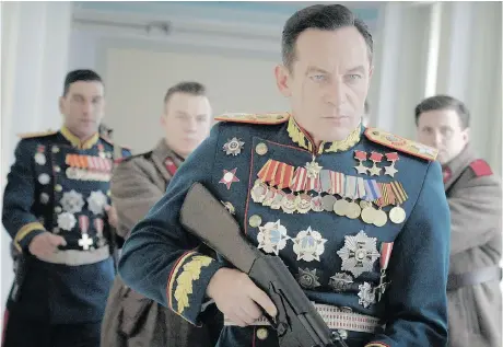  ?? ELEVATION PICTURES ?? Jason Isaacs, as Field Marshal Georgy Zhukov, gets the having-most-fun-with-it award for his performanc­e in The Death of Stalin.