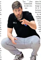  ?? FOTO: HOMÜ ?? Jonas Jönke, sportliche­r Leiter und Trainer der ART Giants.