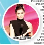  ??  ?? HAILEE STEINFELD