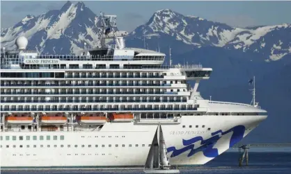  ?? Photograph: Becky Bohrer/AP ?? ‘After a Holland America ship accidental­ly leaked 22,500 gallons of gray water into Glacier Bay in 2018, the state of Alaska fined the company $17,000. The National Park Service fined it $250.’