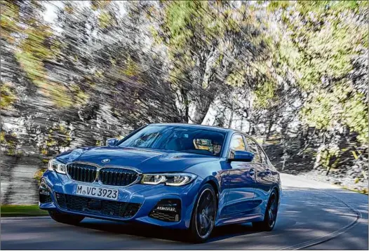  ?? Foto: Hersteller ?? Die jüngste Evolutions­stufe: der neue 3er BMW der siebten Generation in Aktion.