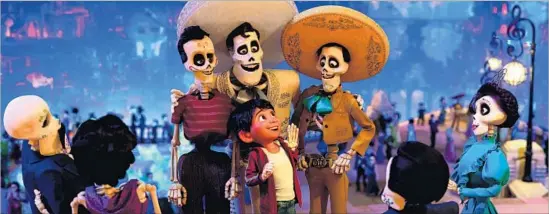  ?? Disney Pixar ?? “COCO,” about a young boy who meets his ancestors in the Land of the Dead, added an estimated $26.1 million to its coffers in the U.S. and Canada over the weekend.