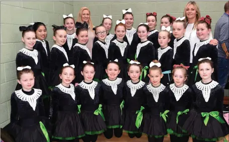  ?? Photo by Michelle Cooper Galvin ?? Irwin School of Irish Dancing, winners in last Sunday’s Sult na nÓg Dancing Competitio­ns. Front row from left - Ava Murphy, Kate Costelloe, Tara O’Sullivan, Kacey O’Shea, Saoirse O’Shea, Kiri McGrath, Zoe Conway, Katie O’Leary, Middle row - Aoibhe...