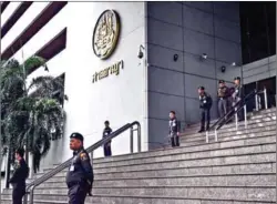  ?? AFP ?? A senior Thai judge shot himself after acquitting five defendants of charges that could have condemned three of them to death.