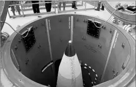  ?? JOHN WAGNER/FAIRBANKS DAILY NEWS-MINER 2009 ?? Rocket intercepto­rs are deployed in undergroun­d silos at Fort Greely in Alaska.