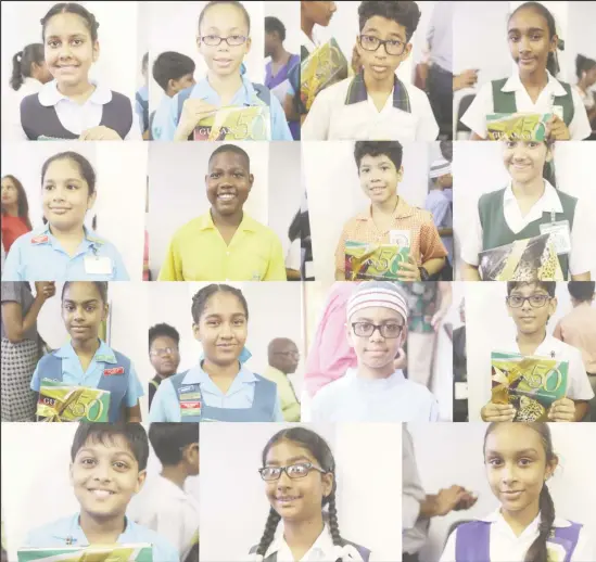  ?? (Keno George photos) ?? The top 15 performers at this year’s National Grade Six Exams.