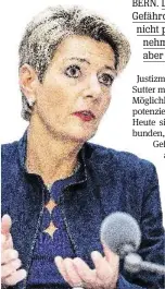  ?? KEYSTONE ?? Bundesräti­n Karin Keller-Sutter.