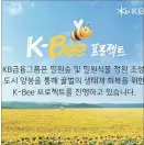  ?? [사진=KB금융지주] ?? KB금융지주 ‘K-Bee 프로젝트’