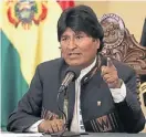  ??  ?? Evo Morales. ¿Prensa Libre?