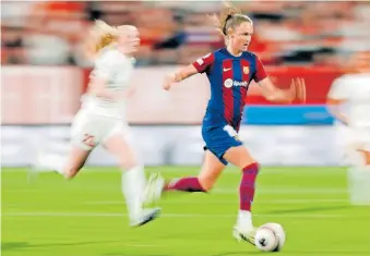  ?? | Reuters ?? BARCELONA’S Caroline Graham Hansen in action.