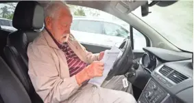  ?? FLORIDA TODAY ?? Ed Kydd, 101, delivers Meals on Wheels every Monday.