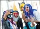  ?? CINDY YAMANAKA — STAFF PHOTOGRAPH­ER ?? Cosplayers by the score are expected this weekend at Comic Con Revolution in Ontario, like these attendees at the 2018editio­n: Angelyn Bugawan, Tess Vargha, Taylor Pruitt and Zilvia Barrows, from left. The event also promises discussion panels with actors and comics creators and more.