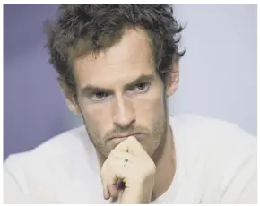  ??  ?? 2 Andy Murray practises in Abu Dhabi before Christmas despite concerns over his hip injury. Above, a disconsola­te Murray announces he has had to pull out of the Brisbane Internatio­nal, with the Scot later forced to admit defeat in his attempt to play...