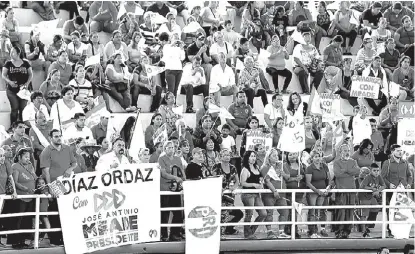  ?? JORGE GONZÁLEZ ?? Mitin del candidato presidenci­al de la coalición Todos por México en Matamoros, Tamaulipas.