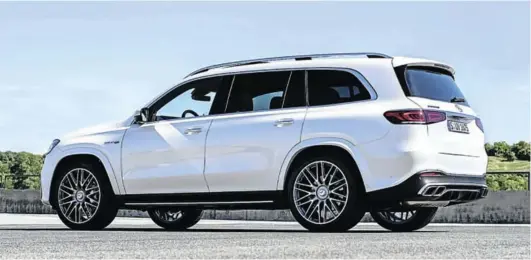  ?? Pictures: Supplied ?? The hefty GLS 63 4MATIC+ packs opulence and power in excess. The interior, below, also has vast dimensions.