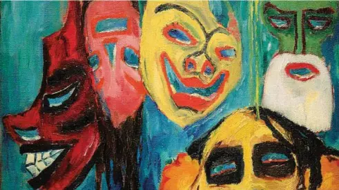  ??  ?? L’immagine Emil Nolde (1867-1956),
Masks (1911), Kansas City, Usa, The Nelson Atkins Museum of Arts: tra gli artisti al Leopold Museum di Vienna per German Expression­ism. The Braglia and Johenning collection (dal 9 novembre al 20 aprile)