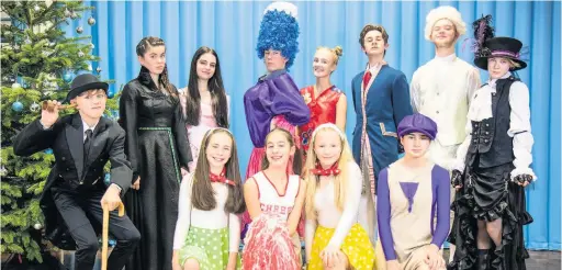  ?? KJL ?? The cast of Snow White at Prestbury Youth Pantomime Associatio­n