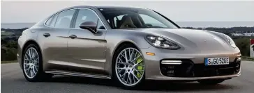  ??  ?? The new Panamera Turbo S E-Hybrid.