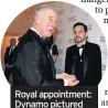  ??  ?? Royal appointmen­t: Dynamo pictured with Prince Charles