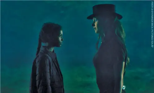  ??  ?? Kyliegh Curran, left, and Rebecca Ferguson in a scene from
Doctor Sleep.