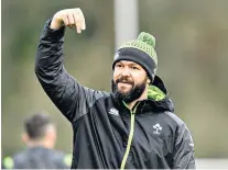  ??  ?? Handy man: Andy Farrell could upset England’s World Cup hopes with his new employers, Ireland