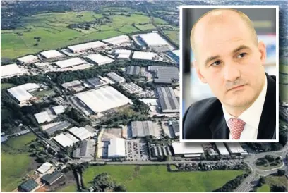  ?? Google Earth ?? Rossendale MP Jake Berry (inset) wants the North to become the home of a ‘Green Industrial Revolution’