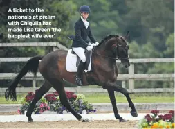  ??  ?? A ticket to the nationals at prelim with Chiquila has made Lisa Green ‘the happiest wife ever’