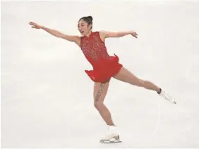  ?? ROBERT CIANFLONE/GETTY IMAGES ?? Mirai Nagasu was on Team USA with Adam Rippon during the Winter Games. On “DWTS,” she and partner Alan Bersten take him on.