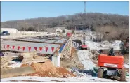  ?? (NWA Democrat-Gazette/Bennett Horne) ?? The Bella Vista City Council held a special session Feb. 1 to approve a contract change order regarding a utility line relocation related to the Mercy Way Bridge project.